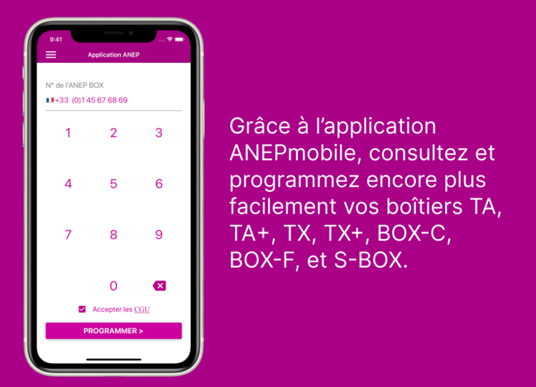 Présentation de l'application mobile ANEPmobile